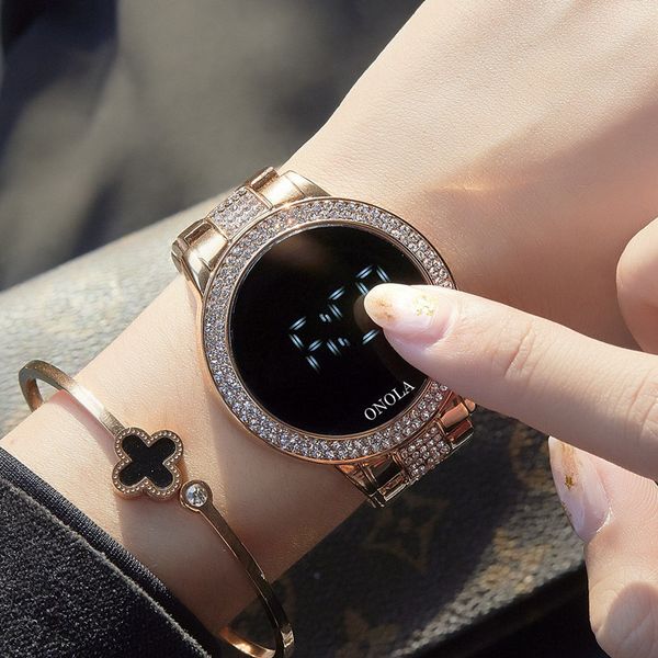 fashion tiktok full diamond touch screen led display womens waterproof steel belt electronic watch versatile exquisite business watch fashio, Slivery;brown
fashion tiktok full diamond touch screen led display womens waterproof steel belt electronic watch versatile exquisite business watch fashio, Slivery;brown
