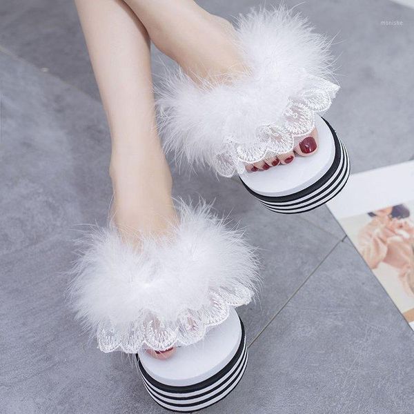 slippers lace ostrich hair slippers, women 2021 summer sweet beautiful seaside holiday clip-on beach slippers1, Black
slippers lace ostrich hair slippers, women 2021 summer sweet beautiful seaside holiday clip-on beach slippers1, Black