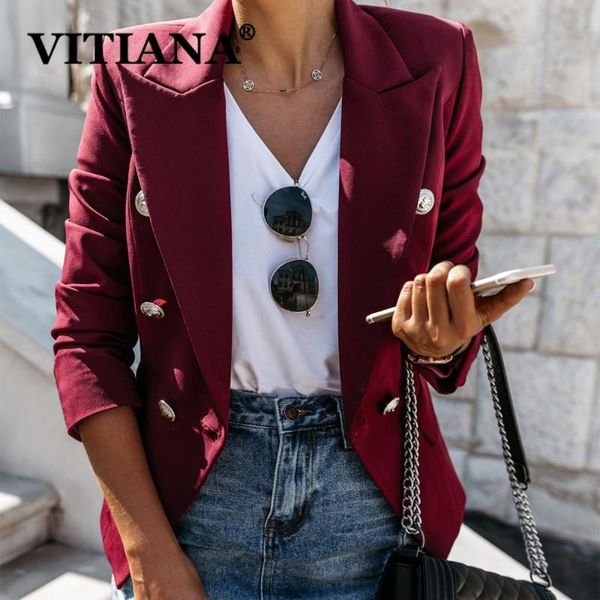 vitiana women casual coat autumn 2020 female solid wine buttons turtleneck office work jackets and coats ladies jacket, Black;brown
vitiana women casual coat autumn 2020 female solid wine buttons turtleneck office work jackets and coats ladies jacket, Black;brown