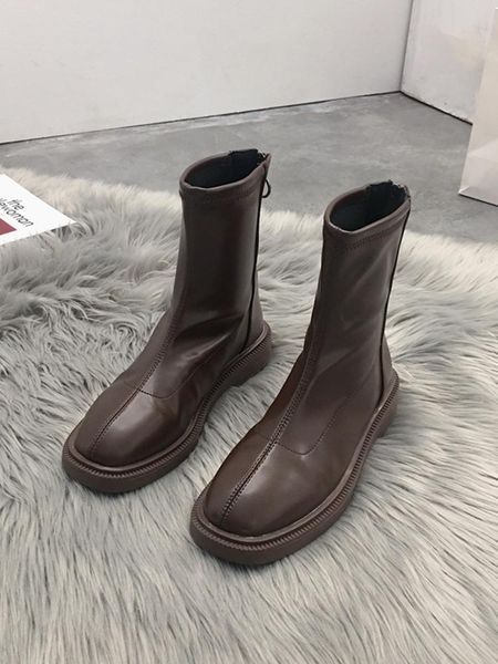 shoes white mid-calf boots booties woman 2020 low heel boots-women luxury designer round toe short autumn mid calf fashion, Black
shoes white mid-calf boots booties woman 2020 low heel boots-women luxury designer round toe short autumn mid calf fashion, Black