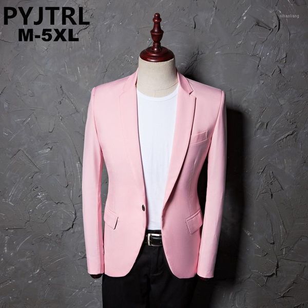 pyjtrl mens casual pink formal suit jacket coat campus wear single button wedding blazer styles stage costumes for singers1, White;black
pyjtrl mens casual pink formal suit jacket coat campus wear single button wedding blazer styles stage costumes for singers1, White;black