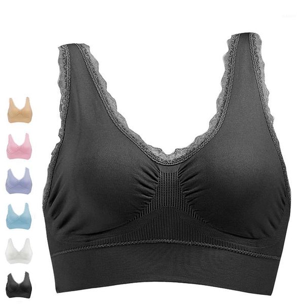 sell wire running bra for woman girl lace sports bra push up underwear female gym black white wireless brassiere bras1, Red;black
sell wire running bra for woman girl lace sports bra push up underwear female gym black white wireless brassiere bras1, Red;black