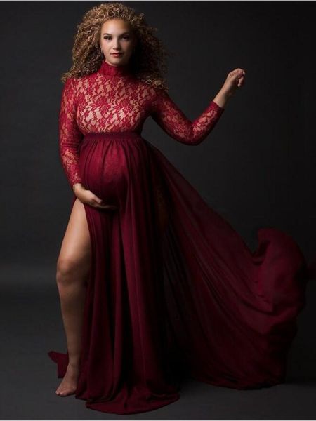 maternity dresses side split lace dress pregnant women pregnancy gown maxi rompers 2-piece set po shoot pography props clothing, White
maternity dresses side split lace dress pregnant women pregnancy gown maxi rompers 2-piece set po shoot pography props clothing, White