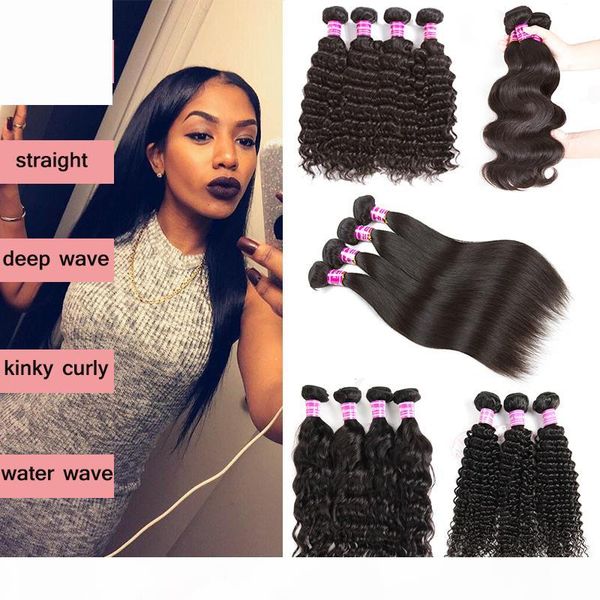 grade 8a brazilian virgin hair 3 bundles malaysian indian peruvian body deep water wave straight kinky curly human hair extensions 4 bundles, Black
grade 8a brazilian virgin hair 3 bundles malaysian indian peruvian body deep water wave straight kinky curly human hair extensions 4 bundles, Black