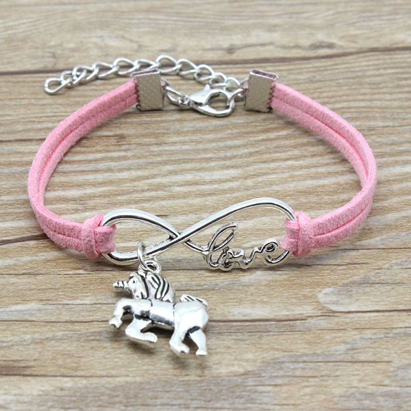 minimalist friends friendship gift infinity love unicorn horse charm suede leather bracelets for women girls men jewelry, Golden;silver
minimalist friends friendship gift infinity love unicorn horse charm suede leather bracelets for women girls men jewelry, Golden;silver