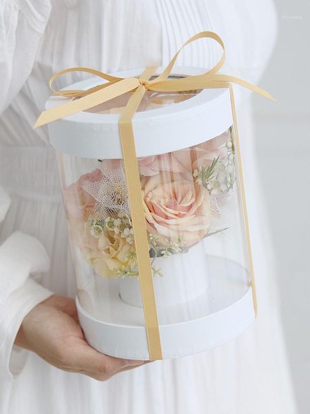 gift wrap custom flower tube for wrapping box supply1