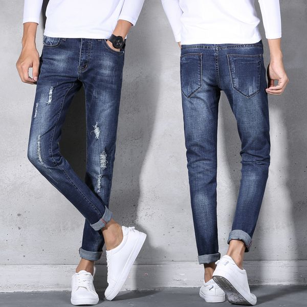 jeans men spring fashion slim fit denim pants cotton washed casual trousers designer clothes gray 1917, Blue
jeans men spring fashion slim fit denim pants cotton washed casual trousers designer clothes gray 1917, Blue