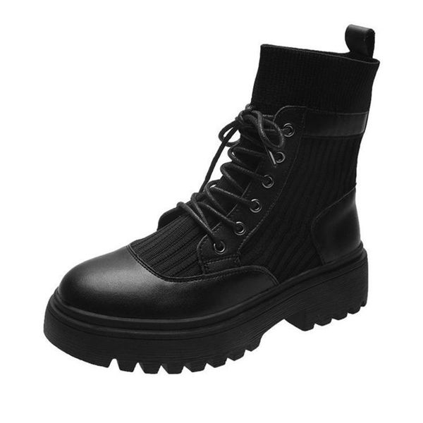 new arrivals autumn winter women's boots fashion middle tube lace up thick heel round head undefined women's socks boots 2021, Black
new arrivals autumn winter women's boots fashion middle tube lace up thick heel round head undefined women's socks boots 2021, Black