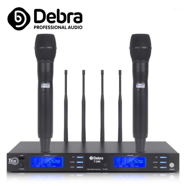 microphones debra audio t-200 profession true diversity 2 channel handheld cordless mics uhf wireless system for performance1
microphones debra audio t-200 profession true diversity 2 channel handheld cordless mics uhf wireless system for performance1