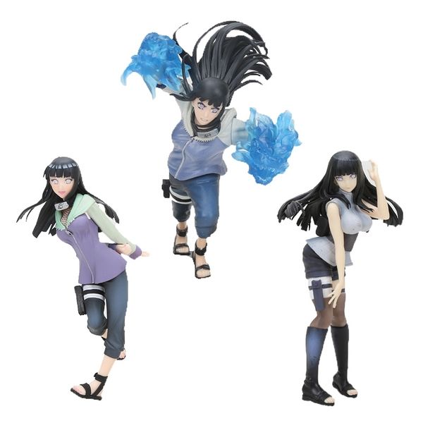 anime naruto shippuden hyuuga hinata action figure fist battle ver naruto's wife hinata figure toy brinquedos collectible gift y200421