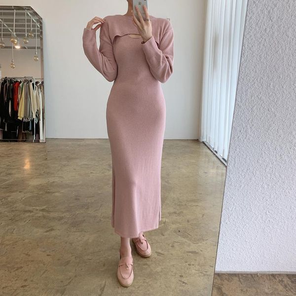 women's tracksuits two piece outfits for women chic knitted package hip vest dress and short cloak sweater suits female, Gray
women's tracksuits two piece outfits for women chic knitted package hip vest dress and short cloak sweater suits female, Gray