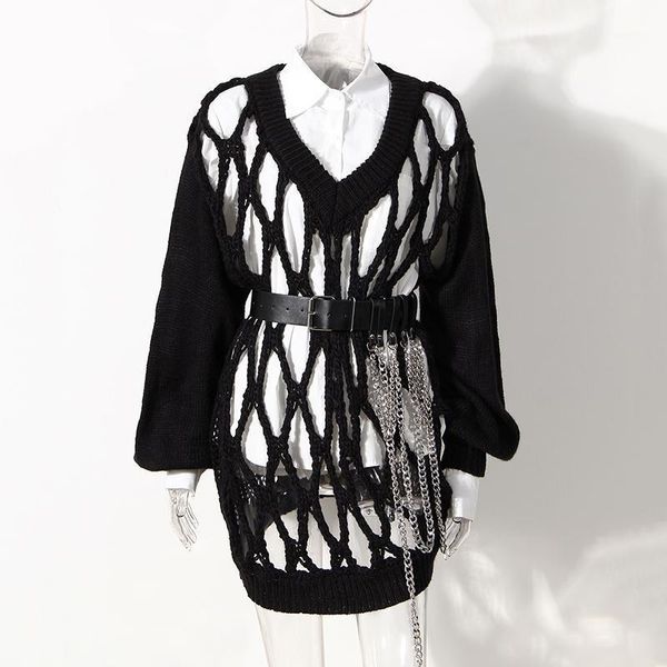seebeautiful large size long knitted sweater v-neck hollow out lantern sleeve tide new fashion 2020 autumn winter women m0141, White;black
seebeautiful large size long knitted sweater v-neck hollow out lantern sleeve tide new fashion 2020 autumn winter women m0141, White;black