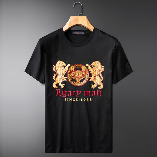 luxury lion tide short male t-shirt the-neck custom impression man homme summer 6q3i, White;black
luxury lion tide short male t-shirt the-neck custom impression man homme summer 6q3i, White;black