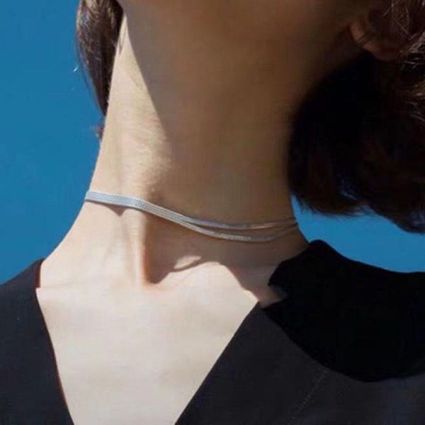 chokers color remain 1 year titanium steel 2 layers choker necklace for women 2021 original simple clavicular chain collier femme, Golden;silver
chokers color remain 1 year titanium steel 2 layers choker necklace for women 2021 original simple clavicular chain collier femme, Golden;silver