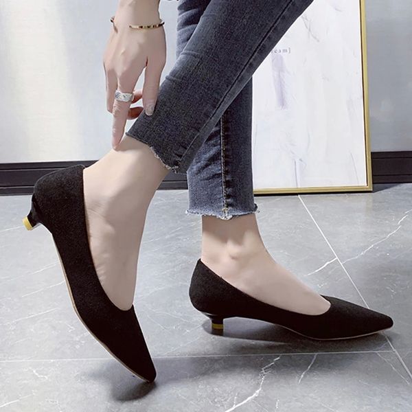 3cm low heels boat shoes woman ol office lady shoes pointed toe pumps faux suede dress ladies zapatos mujer spring 7960n #ag6o, Black
3cm low heels boat shoes woman ol office lady shoes pointed toe pumps faux suede dress ladies zapatos mujer spring 7960n #ag6o, Black