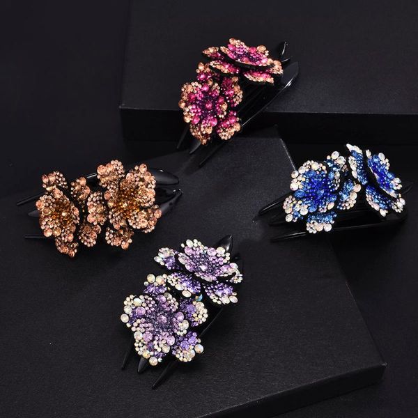hair accessories practical girl claw crystal rhinestone straight korea jewelry flower fashion multicolor hairpin 2021
hair accessories practical girl claw crystal rhinestone straight korea jewelry flower fashion multicolor hairpin 2021