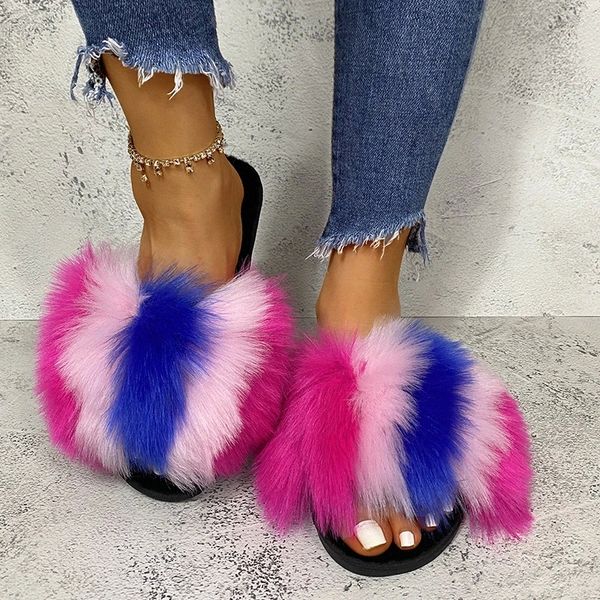 fashion fluffy fur slides women fur slippes furry raccoon sandals flops flat home slipper fuzzy amazing shoes #ho5n, Black
fashion fluffy fur slides women fur slippes furry raccoon sandals flops flat home slipper fuzzy amazing shoes #ho5n, Black