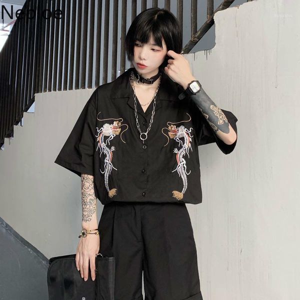 neploe harajuku punk gothic black blouse 2020 women korean embroidery dragon shirts vintage loose casual streetwear 393111, White
neploe harajuku punk gothic black blouse 2020 women korean embroidery dragon shirts vintage loose casual streetwear 393111, White