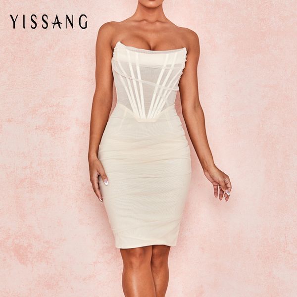 yissang white strapless bandage mesh midi dress women off shoulder lined club party dresses summer elegant bodycon sundress, Black;gray
yissang white strapless bandage mesh midi dress women off shoulder lined club party dresses summer elegant bodycon sundress, Black;gray
