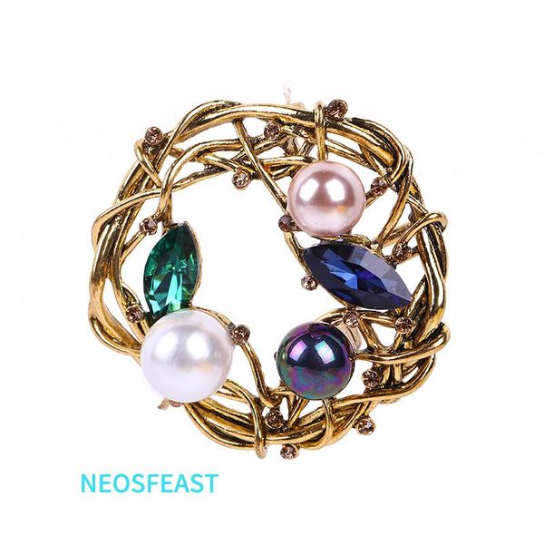 elegant rhinestone nest brooches vintage pearl pin multi color ladies holiday gifts wind coat garments accessory classic jewelry, Gray
elegant rhinestone nest brooches vintage pearl pin multi color ladies holiday gifts wind coat garments accessory classic jewelry, Gray