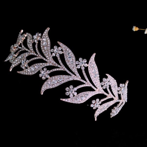 luxury crystal rose gold crystal leaves bridal tiaras crown bride headpiece rhinestone crowns wedding hair jewelry accessories, Golden;silver
luxury crystal rose gold crystal leaves bridal tiaras crown bride headpiece rhinestone crowns wedding hair jewelry accessories, Golden;silver
