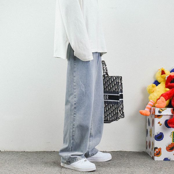 2021 men's brim spring and winter straight new flat-leg retro-leg scrubbing brem pants fashion young clothes 85z2, Blue
2021 men's brim spring and winter straight new flat-leg retro-leg scrubbing brem pants fashion young clothes 85z2, Blue