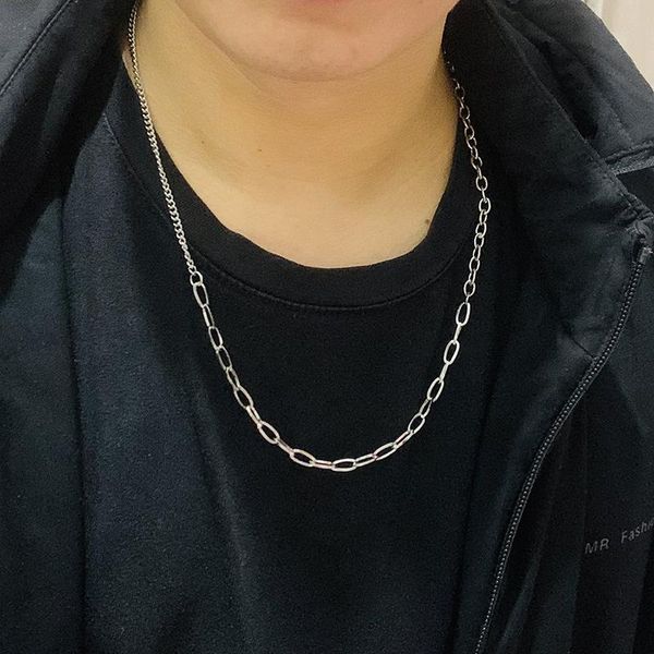 chains hip hop simple stainless steel necklace women&men fashion all match sweater chain exquisite trendy gift jewelry, Silver
chains hip hop simple stainless steel necklace women&men fashion all match sweater chain exquisite trendy gift jewelry, Silver