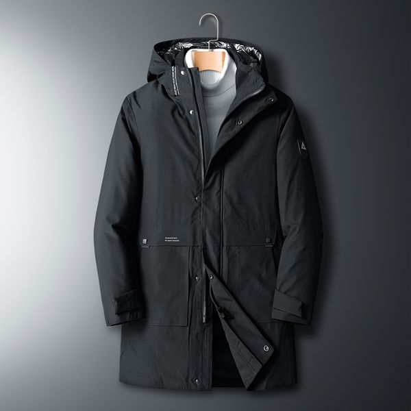 2021 new thick warm men's jacket winter outerwear hooded men parka coat windproof white down male windbreaker oversize 8xl wtst, Black
2021 new thick warm men's jacket winter outerwear hooded men parka coat windproof white down male windbreaker oversize 8xl wtst, Black
