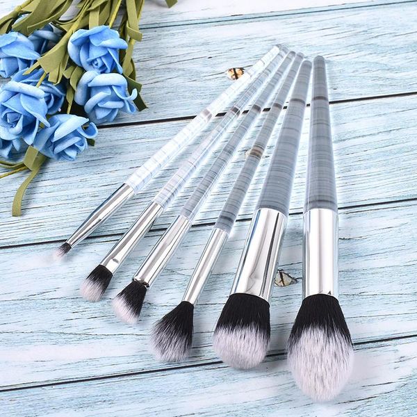 6pcs makeup brushes set cosmetic powder eye shadow blush foundation professional beauty make up tools maquillaje kit
6pcs makeup brushes set cosmetic powder eye shadow blush foundation professional beauty make up tools maquillaje kit