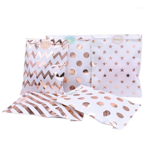 25/50pcs 13*18cm rose gold paper bag star dot wavy stripe candy snack bag for wedding birthday party diy gift package supplies 71
25/50pcs 13*18cm rose gold paper bag star dot wavy stripe candy snack bag for wedding birthday party diy gift package supplies 71