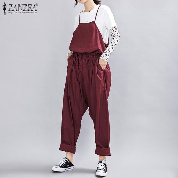 zanzea 2020 fashion women's strap harem jumpsuits summer overalls casual pants female drawstring playsuits oversized trousers1, Black;white
zanzea 2020 fashion women's strap harem jumpsuits summer overalls casual pants female drawstring playsuits oversized trousers1, Black;white