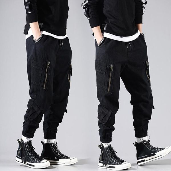 men's jeans japanese style fashion men multi pockets casual cargo pants wide leg trousers streetwear hip hop joggers, Blue
men's jeans japanese style fashion men multi pockets casual cargo pants wide leg trousers streetwear hip hop joggers, Blue