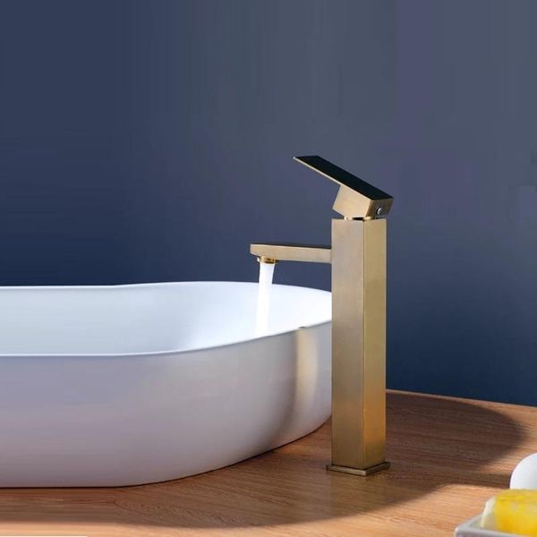bathroom sink faucets basin faucet brushed gold tap mixer & cold 304 stainless steel lavotory
bathroom sink faucets basin faucet brushed gold tap mixer & cold 304 stainless steel lavotory