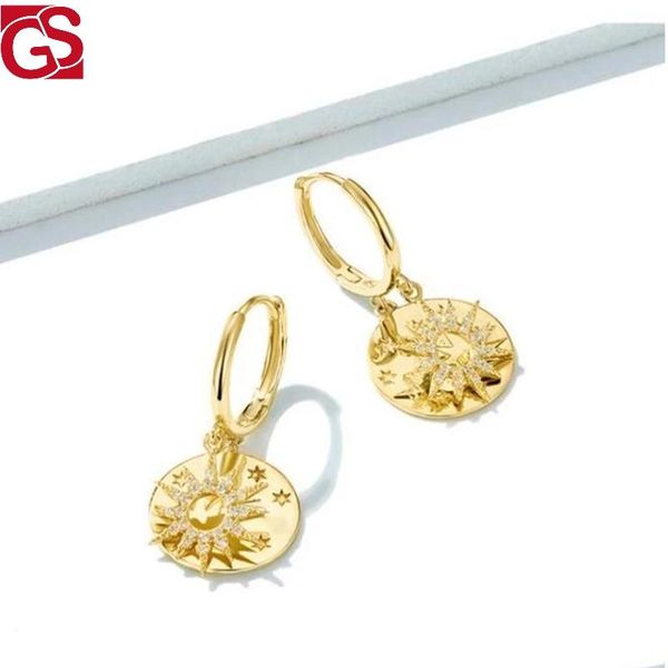 hoop & huggie gs round star print zircon pendientes women's earrings 925 sterling silver 2021 trend boucle oreille femme fine jewelry, Golden;silver
hoop & huggie gs round star print zircon pendientes women's earrings 925 sterling silver 2021 trend boucle oreille femme fine jewelry, Golden;silver