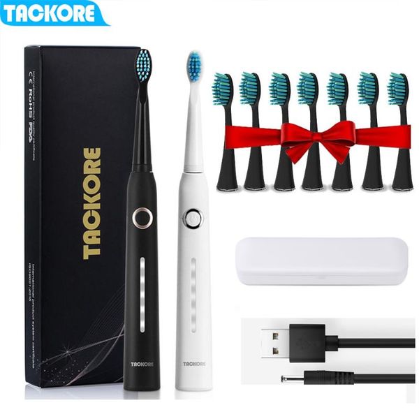 tackore sonic electric toothbrush usb rechargeable smart waterproof ipx7 timer brush 5 mode usb charger
tackore sonic electric toothbrush usb rechargeable smart waterproof ipx7 timer brush 5 mode usb charger