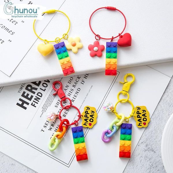 keychains cute gummy rainbow blocks keychain key ring resin pendant charms heart flower keyring for woman accessories, Silver
keychains cute gummy rainbow blocks keychain key ring resin pendant charms heart flower keyring for woman accessories, Silver
