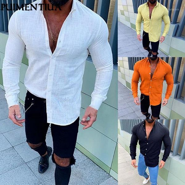 puimentiua men's fashion casual long-sleeved solid color shirt slim men's business dress shirt brand clothing soft1, White;black
puimentiua men's fashion casual long-sleeved solid color shirt slim men's business dress shirt brand clothing soft1, White;black