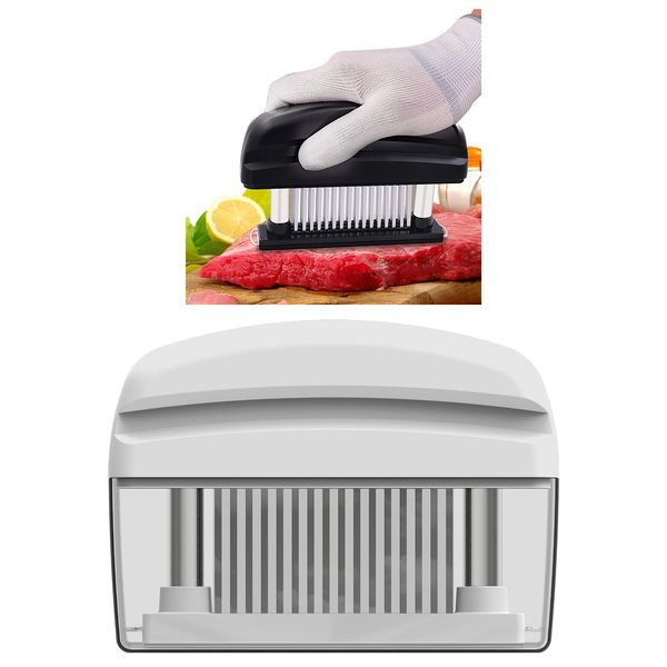 мясо tenderizer, 48 из нержавеющей стали ультра sharp иглы лезвия tenderizer для размягчения из говядины, durable выпечки кухонные аксессуар 
мясо tenderizer, 48 из нержавеющей стали ультра sharp иглы лезвия tenderizer для размягчения из говядины, durable выпечки кухонные аксессуар