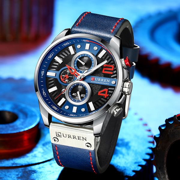 curren man luxury big brand leather quartz wristwatches with chronograph new fashion trend male watches
curren man luxury big brand leather quartz wristwatches with chronograph new fashion trend male watches
