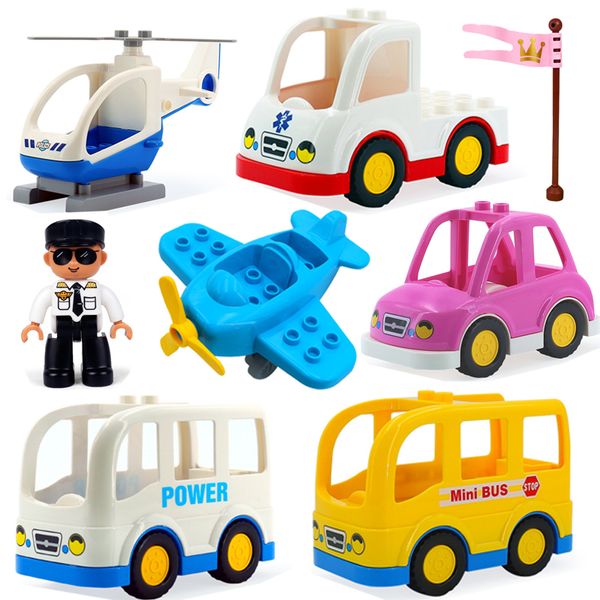 new duplos big size bricks building blocks toys cartoon car airplane train model gift for children
new duplos big size bricks building blocks toys cartoon car airplane train model gift for children