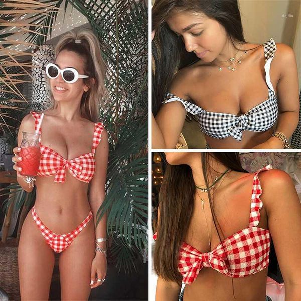bow-knot plaid bikinis 2020brazilian bikini set push up biquini swimming suit halter swimwear women swimsuit bathers1
bow-knot plaid bikinis 2020brazilian bikini set push up biquini swimming suit halter swimwear women swimsuit bathers1