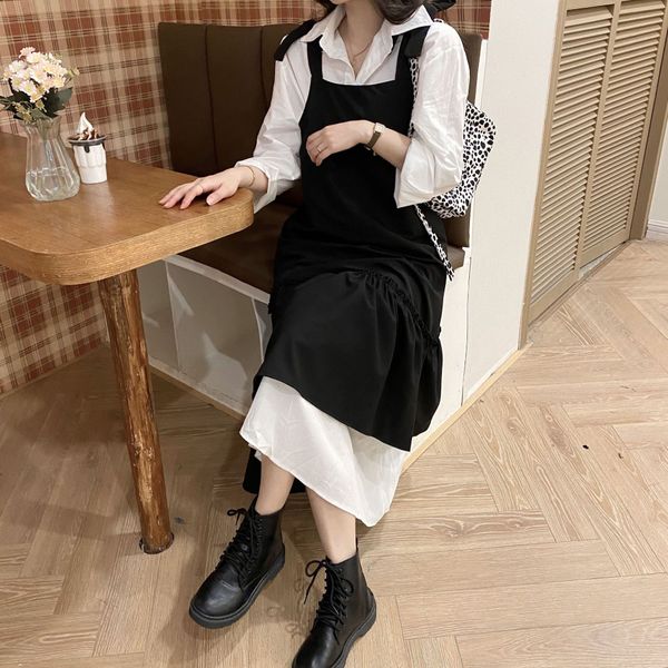 magic sling long skirt dress black dress women's autumn 2020 new fat mm large design style long skirt with sling rjsxc, Black;gray
magic sling long skirt dress black dress women's autumn 2020 new fat mm large design style long skirt with sling rjsxc, Black;gray
