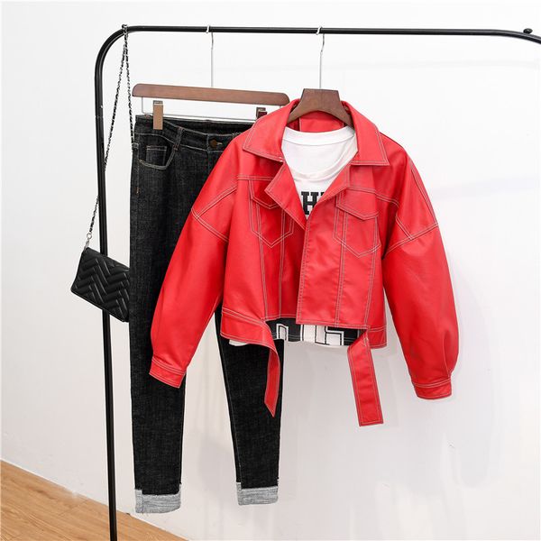 2021 new spring women from leather jackets soft plutonium female black outerwear jacket t1jw
2021 new spring women from leather jackets soft plutonium female black outerwear jacket t1jw