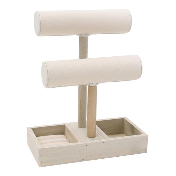 phenovo wooden t bar jewelry stand bracelet necklace display organizer rack with compartments ring holder case diy crafts tray, Pink;blue
phenovo wooden t bar jewelry stand bracelet necklace display organizer rack with compartments ring holder case diy crafts tray, Pink;blue