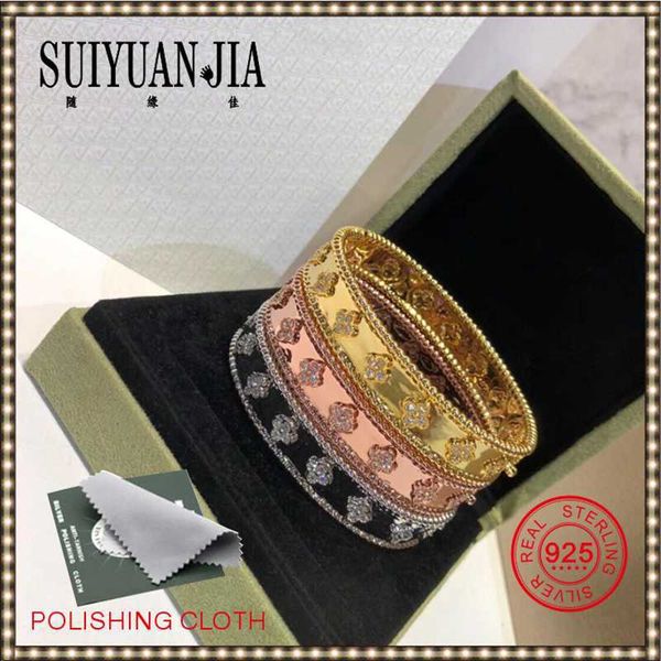 luxury brand fashion party wedding wan18k flowerpot bracelet simple design dance female jewelry, Black
luxury brand fashion party wedding wan18k flowerpot bracelet simple design dance female jewelry, Black