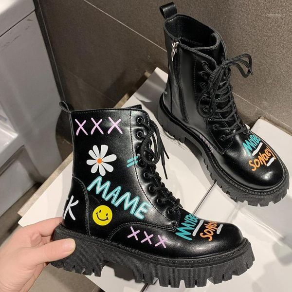 autumn winter motorcycle shoes women's round toe high heel plush horse hair graffiti personality lace-up ankle boots 20211, Black
autumn winter motorcycle shoes women's round toe high heel plush horse hair graffiti personality lace-up ankle boots 20211, Black