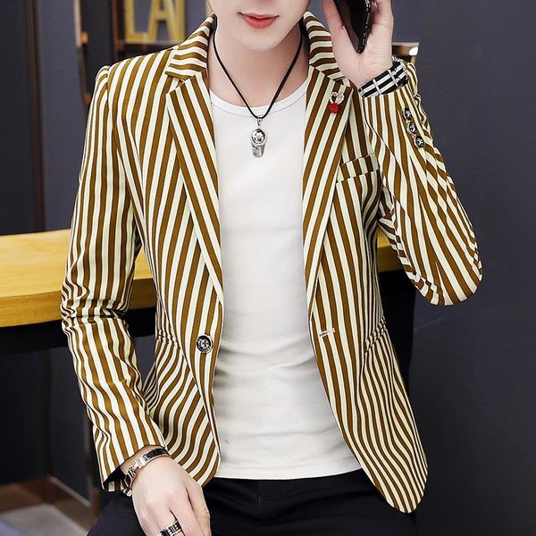 coo 2021 men's suits cultivate one's morality spring blazer youth fashion, White;black
coo 2021 men's suits cultivate one's morality spring blazer youth fashion, White;black