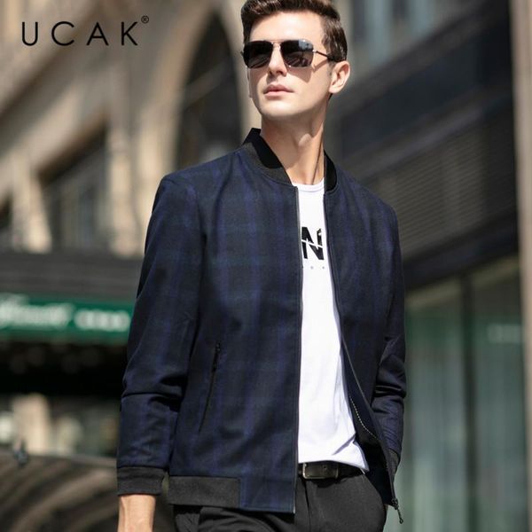 men's jackets ucak brand fashion men plaid casual chaquetas hombre spring coat streetwear jacket u8050, Black;brown
men's jackets ucak brand fashion men plaid casual chaquetas hombre spring coat streetwear jacket u8050, Black;brown