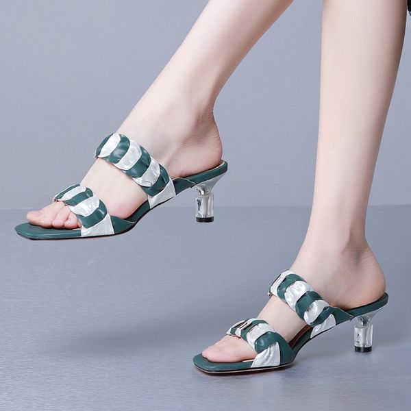 2021 new see elegant pumps, high heels, women sandals, ladies party, club, dress-up-41-43 slippers. sfzj, Black
2021 new see elegant pumps, high heels, women sandals, ladies party, club, dress-up-41-43 slippers. sfzj, Black