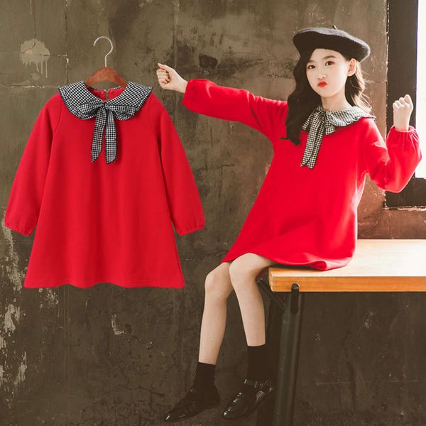 girls' autumn and winter drs 2020 new korean plush thickened long sve children's dign sense of foreign princs skirt, Red;yellow
girls' autumn and winter drs 2020 new korean plush thickened long sve children's dign sense of foreign princs skirt, Red;yellow